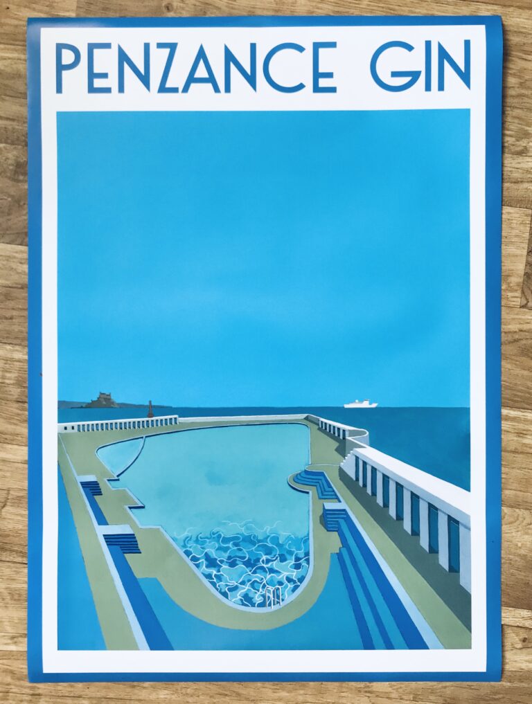 Penzance Gin Poster Penzance Gin
